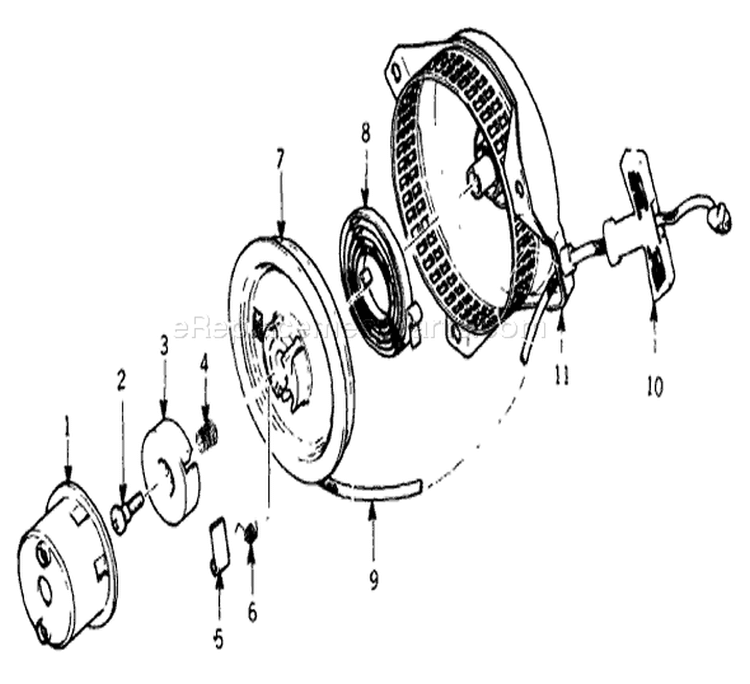 Page E Diagram and Parts List for 9439-0  Briggs and Stratton Generator